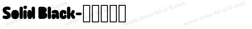 Solid Black字体转换